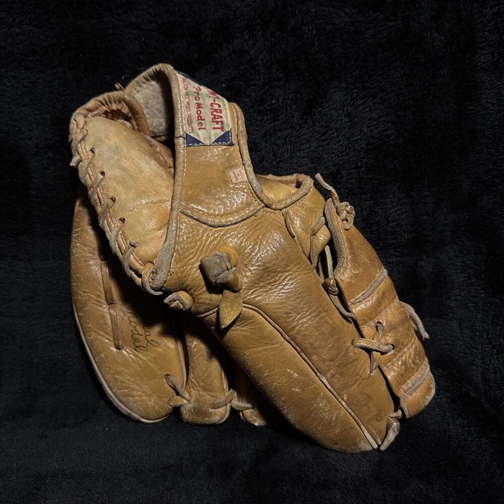 Vintage 1960s TWI-CRAFT Pro Model Thalson Wes Baseball MIT Top Grain Cowhide
